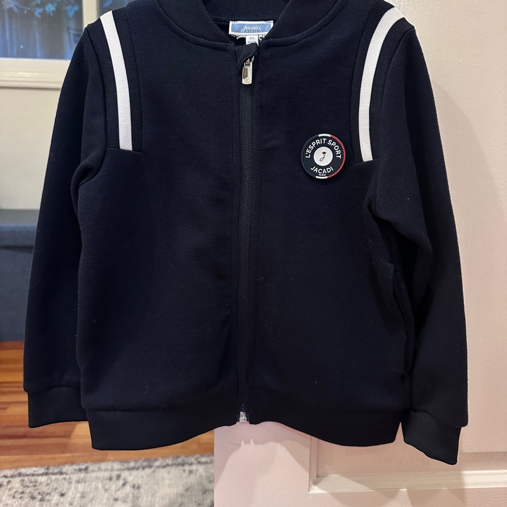 Jacadi Black Sweatshirt with White Accents